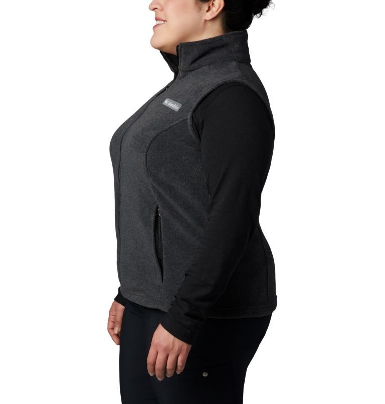 Women's Columbia Benton Springs Vest Black | Plus Size CA-H60LC